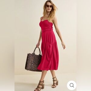 VENUS Red Halter Dress